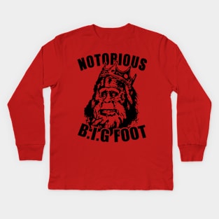 notorious bigfoot Kids Long Sleeve T-Shirt